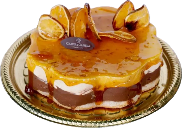 Torta Arância com laranja caramelizada